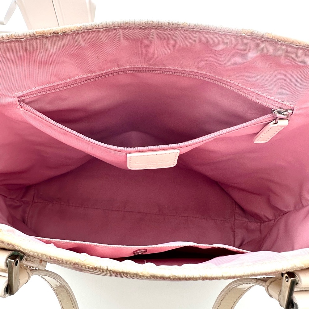 Christian Dior Pink Coated Canvas No. 2 Trotter Tote Bag. - Picture 4 of 16